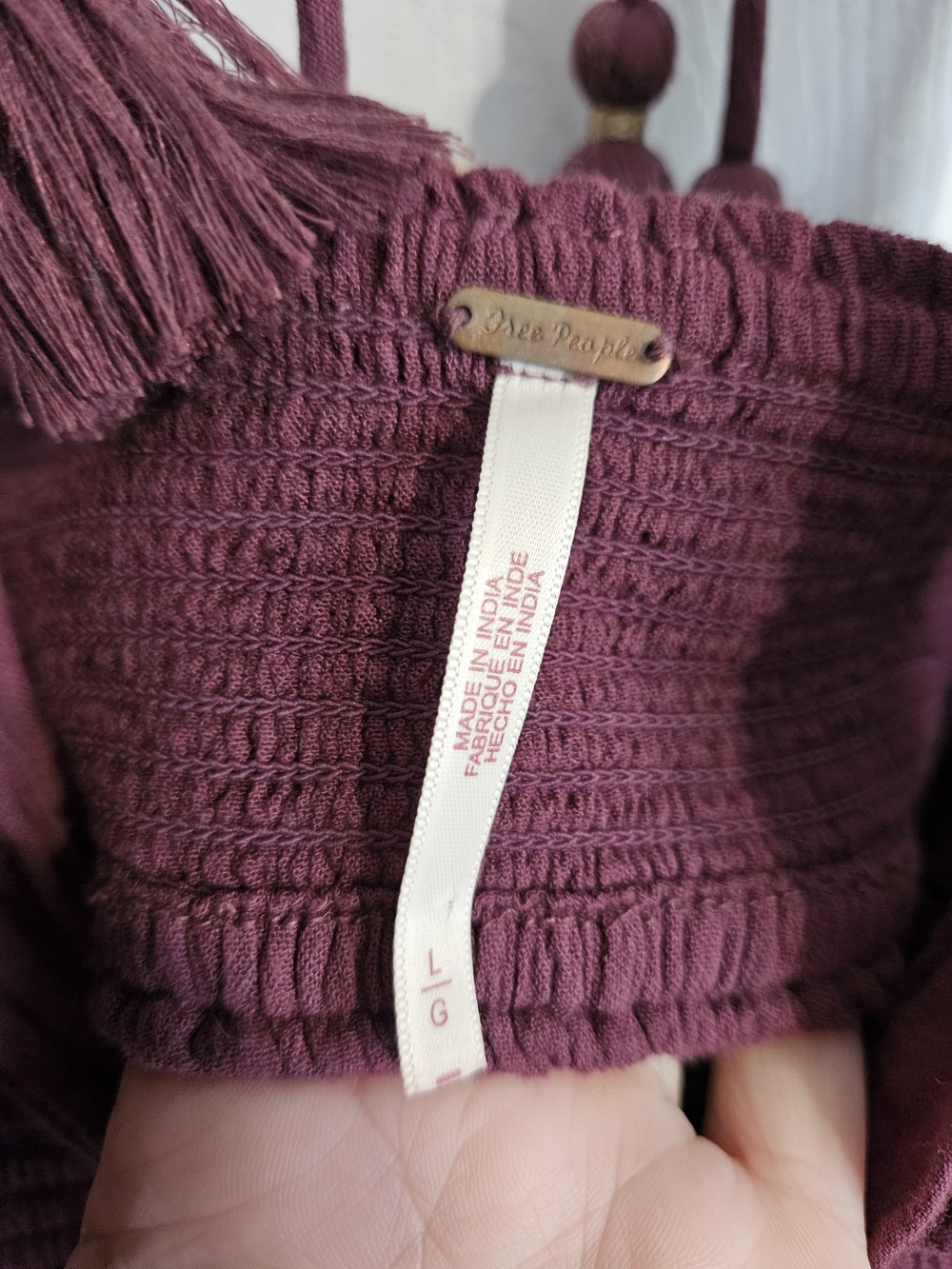 Free People Boho Tiered Maxi Dress - Plum - Picture 5 of 6